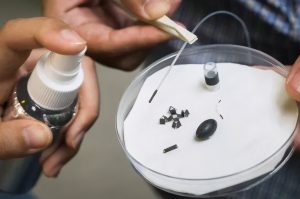 Magnetic spray transforming inanimate objects into biomedical millirobots.