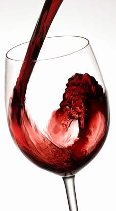 A glass of wine